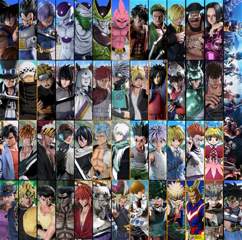 Feb 6, 2019 · All playable Characters from Jump Force at the beginning of the game - Unite To Fight! ️All Character Creation Options: https://youtu.be/bozVpqa9gegSubscribe... 